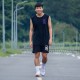 【絕版出清，售完不補】NTHU休閒有型棉短褲大字款_黑